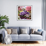 Stalente Diamond Painting Kits for Adults, 5D DIY Diamond Art Kits for Beginners Round Full Drill Diamond Painting for Home Wall Decoration Gift 12×12inch, Truck Stalente