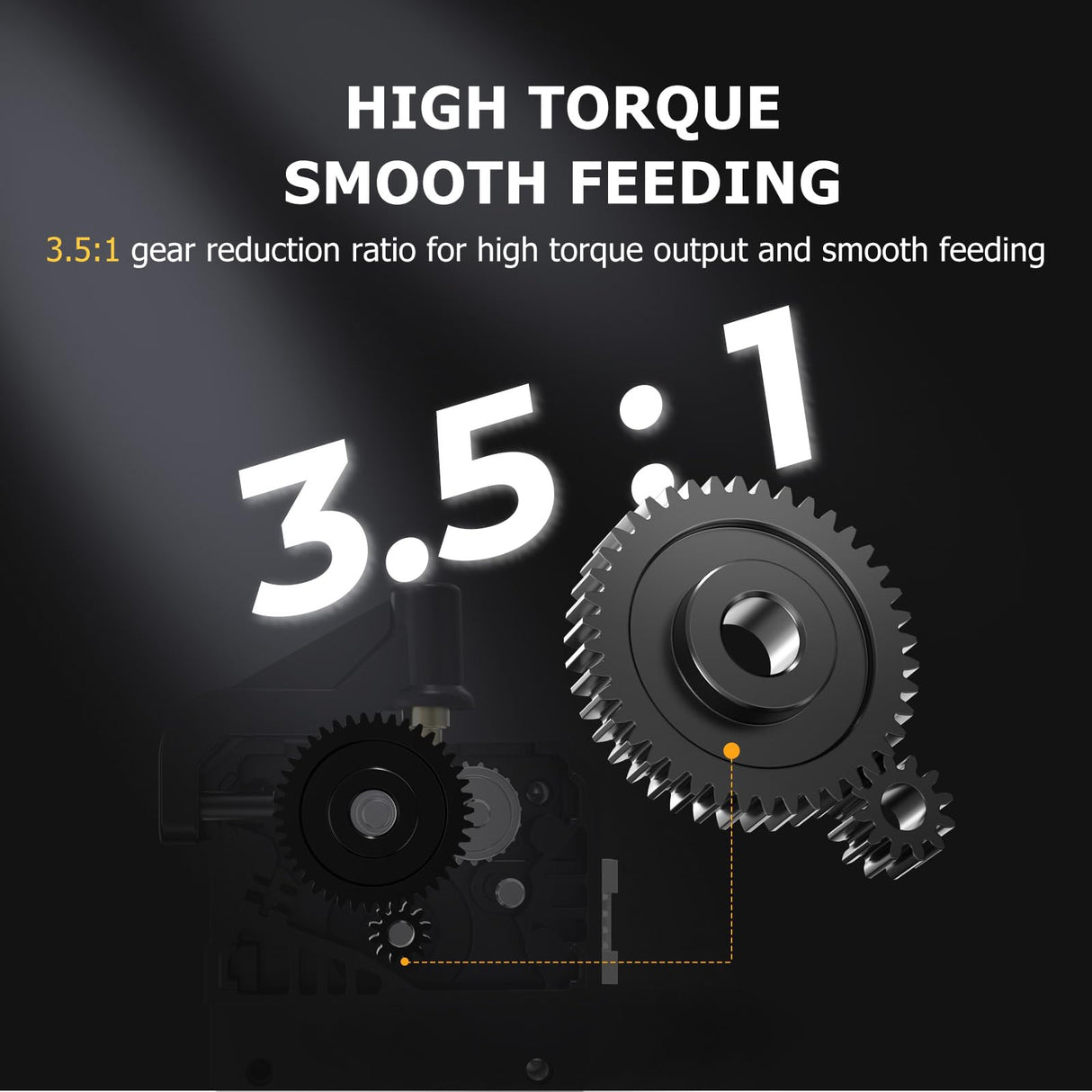 Official Creality Direct Drive Sprite Extruder Kit Upgrade, Dual Gear Extruder SE for Creality Ender 3/Ender 3 V2/Ender 3 Pro/Ender 5/Ender 5 Pro/Ender 5 Plus/CR 10 3D Printers UNIDO