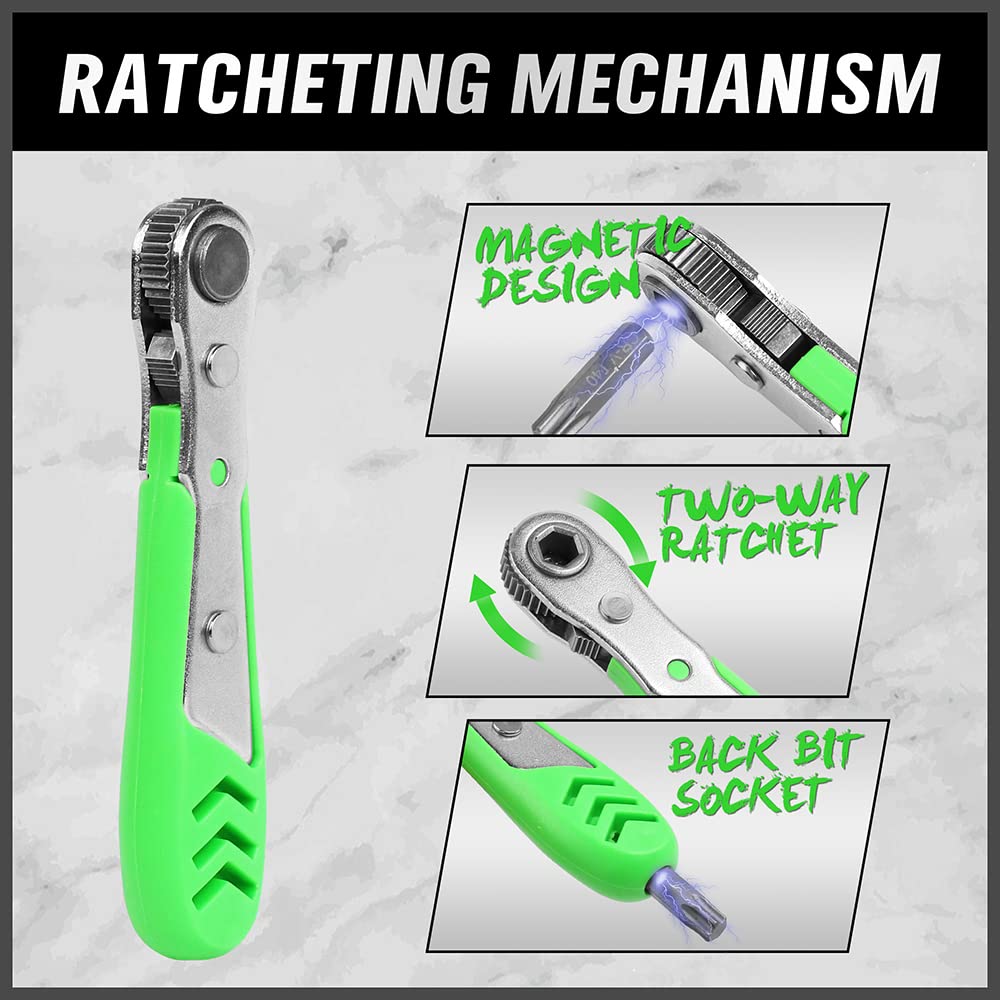 SWANLAKE 232PCS Ultimate Screwdriver Bit Set,Chrome Vanadium Steel Driver Bit Set, Includes Security Bits,Nut Driver, Ratchet Wrench and Bits Holder SWANLAKE GARDEN TOOLS