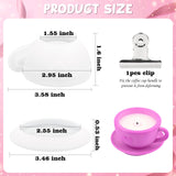 Actvty Coffee Cup Resin Mold, Candle Vessel Silicone Molds, Candle Cup with Tray Epoxy Mold for Epoxy Casting DIY Resin Craft Plaster Art Jewelry Gifts Home Decor Actvty