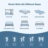 Topllen 6 Inch Twin Mattress for Kids Adults Loft Bed, Gel Memory Foam Mattress with Breathable Pillowtop for Cool Sleep and Pressure Relief,Fiberglass-Free,CertiPUR-US® Certified,Bed in a Box Topllen