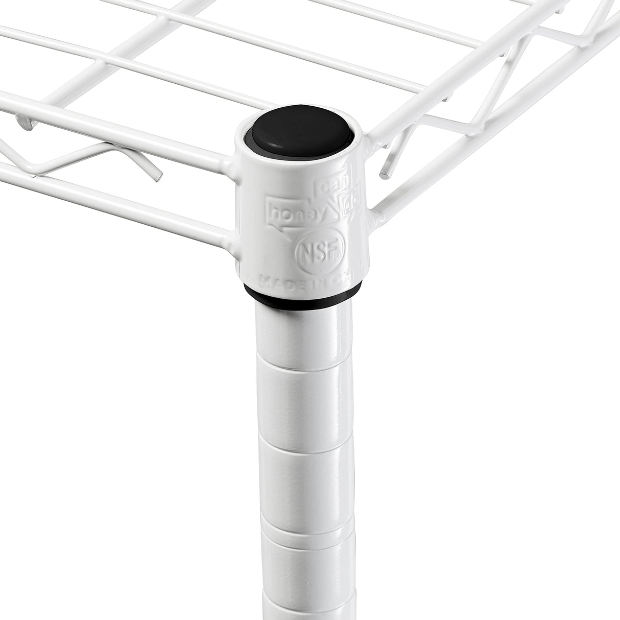 Honey-can-do SHF-01573 5-Tier Adjustable Shelving System, 14-Inch by 36-Inch by 72-Inch, White Honey-Can-Do