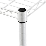 Honey-can-do SHF-01573 5-Tier Adjustable Shelving System, 14-Inch by 36-Inch by 72-Inch, White Honey-Can-Do