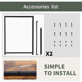 Computer Desk,47.2 inches Home Office Desk Writing Study Table Modern Simple Style PC Desk with Metal Frame，Brown BestOffice