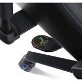 RS Gaming™ Davanti Vegan Leather High-Back Gaming Office Chair, Black/Blue, BIFMA Compliant Realspace