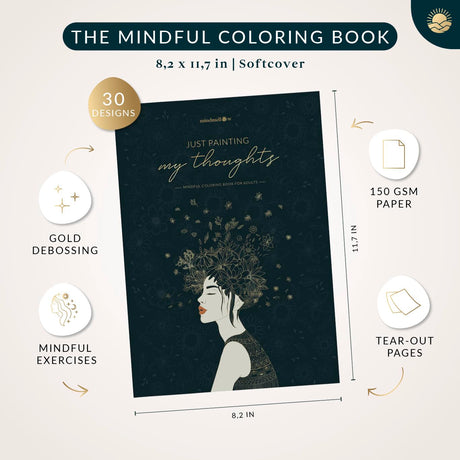 Coloring Books for Adults Relaxation by Mindmellow – Stress Relief Coloring Book for Adults & Teens - Calming Designs to Inspire Creativity and Mindfulness - Coloring Books for Teens Mindmellow