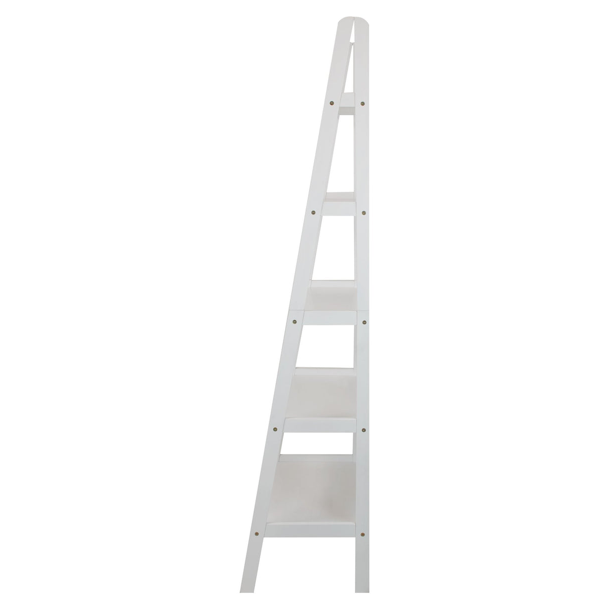 Casual Home 5-Shelf Ladder Bookcase, White Casual Home