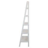 Casual Home 5-Shelf Ladder Bookcase, White Casual Home
