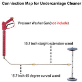 RIDGE WASHER Pressure Washer Undercarriage Cleaner, 16 Inch Undercarriage Washer, Pressure Washer Under Car Cleaner with Straight Extension Wand, 4000 PSI RIDGE WASHER