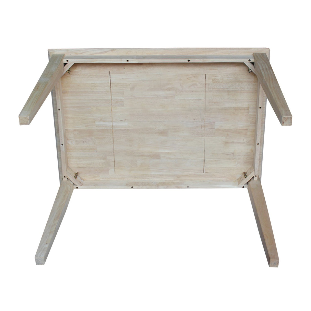 International Concepts Solid Wood Top Table with Shaker Legs, Standard Height IC International Concepts