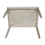 International Concepts Solid Wood Top Table with Shaker Legs, Standard Height IC International Concepts