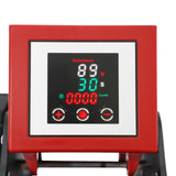 16"x20" Intelligent Control Semi-Automatic Heat Press Machine, Adjustable Pressure Slide Out Vertical Version Heat Printing Presses Transfer Machine with LCD Touchscreen, for T-Shirt, Mug (Red) BUKGOCUMN