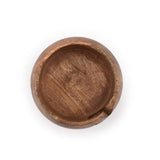 NIRMAN Wooden Yarn Bowl Hand Made by Indian Artisans with Premium Mango Wood for Knitting and Crochet (6" x 6" x 3'') NIRMAN