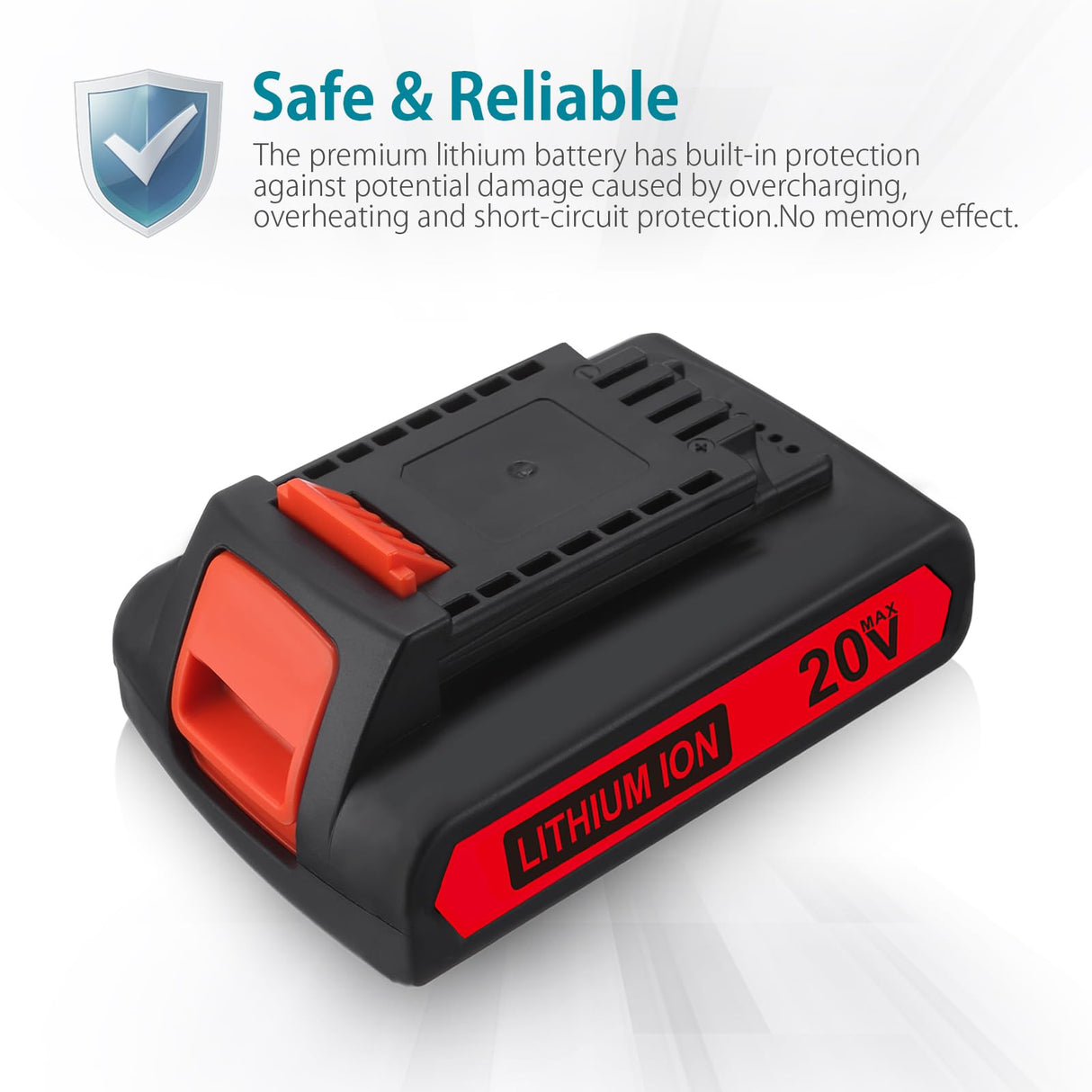 UTRBATT 3.6Ah 20V Replacement Battery Compatible with Black & Decker 20v Max LBXR20 LB20 LBX20 LBX4020 Extended Run Time Cordless Power Tools Series 2Pack UTRBATT