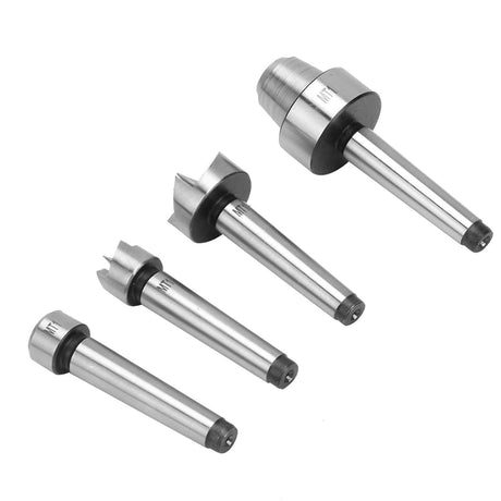 4Pcs Turning Tool Turning Center Set Drive Spur Cup Arbor Lathe Turning Lathe Live Center for for Wood & Metalworking Lathe with Box (MT1) spur center for wood lathe wood turning tools Turning Tools KUIDAMOS