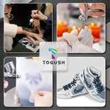 T TOGUSH Airbrush Kit with Air Tank Compressor 2 Dual-Action Gravity Airbrush with 0.2mm 0.3mm 0.5mm Nozzle Air Compressor with Airbrush Coloring Tool Cleaning Brush for Model Paint Hobby Craft T TOGUSH