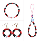 YMSDZHL 6000+PCS Clay Beads Bracelet Making Kit,24 Color DIY Flat Preppy Beads for Friendship Jewelry Making,Polymer Heishi Beads with Charms Gifts for Teen Girls Crafts for Ages 4-12 YMSDZHL