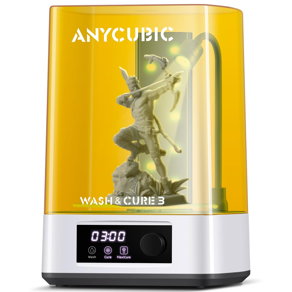ANYCUBIC Wash and Cure Station 3.0, Resin 3D Printer Post-Process for Most LCD/SLA/MSLA/DLP Resin Printer, Detergent Saving&Dual Cleaning and Curing Models ANYCUBIC