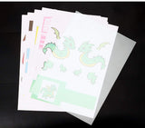 20 Sheets 3D Printer Drawing Molds Paper Stencils for 3D Printing Pen, 40 Patterns and a Clear Plate Set ANIUHL