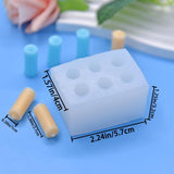 2 PCS Mini Long Cylinder Shape Mold Pillar Cylinder Shape Mold Silicone Candle Molds Mini Twisted Cylinder Mould for Candle Home Decoration Candle Making Birthday Cake Decor AddLotLot
