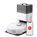 roborock Q8 Max+ Robot Vacuum and Mop, Self-Emptying, Hands-Free Cleaning for up to 7 Weeks, Reactive Tech Obstacle Avoidance, 5500 Pa Suction, DuoRoller Brush, APP-Controlled Mopping, White roborock