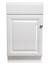 Design House 597112 Wyndham Unassembled Bathroom Vanity Cabinet Without Top, 18 x 16/1 Door, White Design House