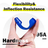 Geeetech TPU Filament 1.75mm, Shore 95A Flexible 3D Printer Filament with High Elasticity, 1KG (2.2lbs) Spool, Dimensional Accuracy ±0.03mm, Fits Most FDM Printers, Clear Blue Geeetech