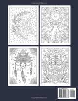 Mystical Soul Coloring Book: 40 Celestial and Magical Illustrations for Adults and Teens. Beautiful zen patterns for relaxation, stress relief and mindfulness WoodArtSupply