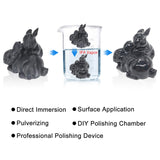 Reprapper Black PVB Filament for 3D Printer - Print Like PLA Filament 1.75mm Easy Smoothable Post Polishing with IPA Alcohol Smooth Finish 1kg (2.2 lbs), Black RepRapper