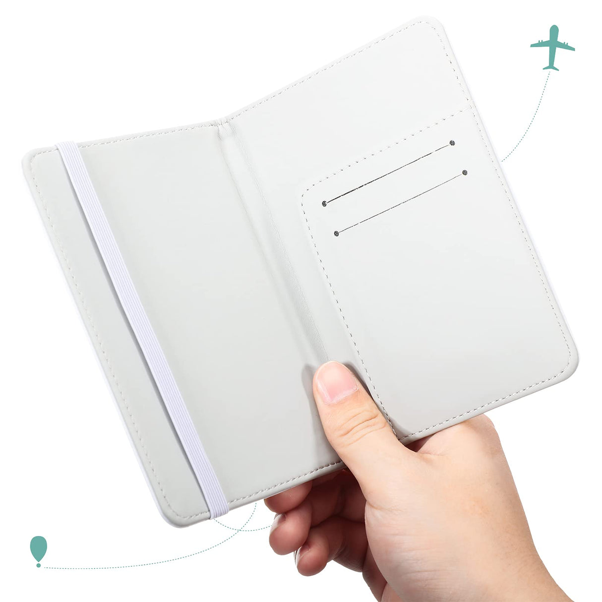 Outus 3 Pcs Sublimation Passport Cover Blank DIY Passport Holder Travel ID Cards Holder Wallet Cover for Passport Business Cards Credit Cards Boarding Passes Outus