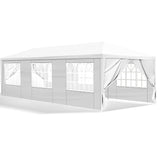 SEALAMB Party Canopy Tent 10x30FT with 8 Removable Waterproof Sidewalls, Outdoor Large Canopy Tent Paito Gazebo Party Tent Wedding Tents for Backyard SEALAMB