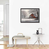 Diamond Painting Snow Tree Fog Rural Country Barn Winter Kit for Adults Full Drill Diamond Art Painting by Number Kits Gem Art Wall Home Decor(15.8 x11.8inch) Generic