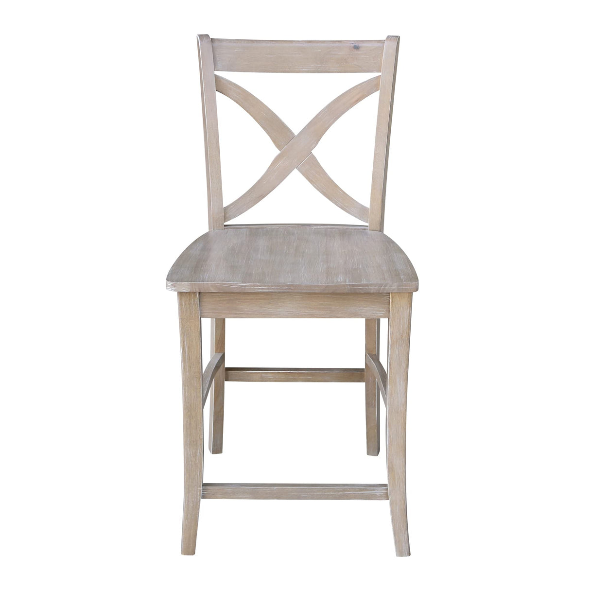 International Concepts Cosmo Stool Barstool, Washed Gray Taupe IC International Concepts