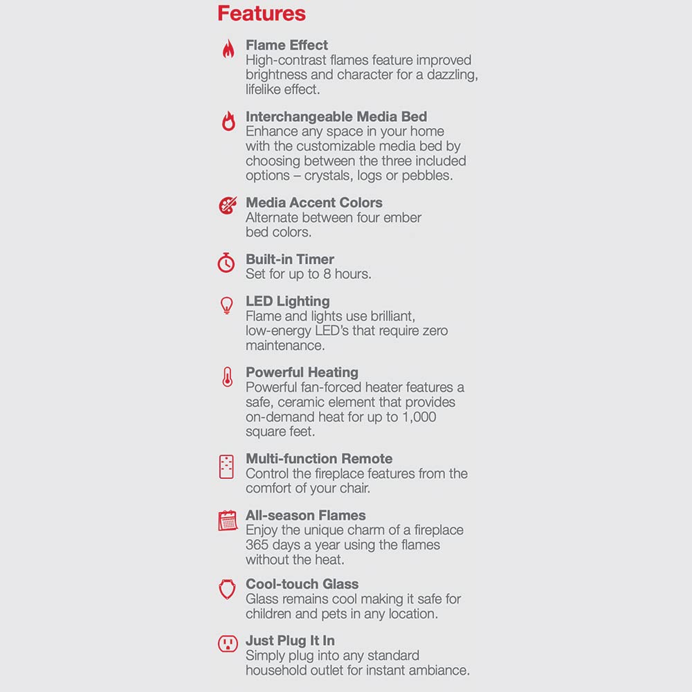 Dimplex Winslow Wall Mounted Electric Fireplace, 48" Inch, Black, 1400W - Modern Wall Electric Fireplace with Heater, Multiple Media Options, Remote Control - Slim Fireplaces for Living Room, Bedroom DIMPLEX