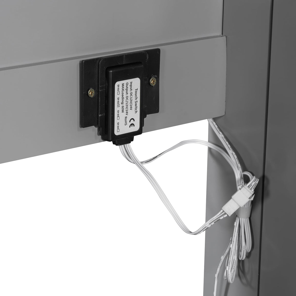 Ball & Cast Queen Size Murphy Bed Wall Bed with LED Lights and Dual Piston Metal Folding Mechanism Designed,Wood Hideaway Cabinet Platform Bedframe w/Slat Support,can be Folded,for Small Room,Gray Ball & Cast