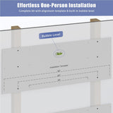 Jusgym 2-Pack 2x4ft Garage Shelving Wall Mounted, 2' x 4' Heavy Duty Garage Storage Shelves with Hooks, 400LB Capacity Jusgym