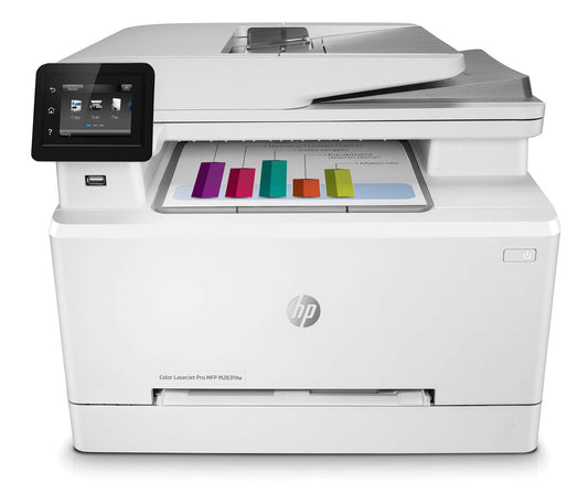 HP Laser Jet Pro M283FDW Multifunction Color Fax/Scan/Printer 22ppm 600x600dpi 250-sheet e-Print, Ethernet, USB, Wi-Fi (Renewed)