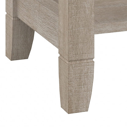 Bush Furniture Key West Small Corner Desk in Washed Gray - WoodArtSupply