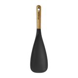 STAUB Multifunction Spatula Spoon, Great for Both Cooking and Serving Durable BPA-Free Matte Black Silicone, Acacia Wood Handles, Safe for Nonstick Cooking Surfaces STAUB
