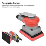 Pneumatic Sander, Alloy Steel Air Sanding Machine, Sandpaper Machines Air Sander Grinding Tools, High Speed Air Powered Sanders Polisher for Wood Metal Sanding, Car Waxing Luqeeg