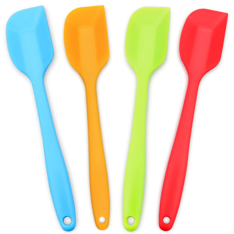 Silicone Spatula 4-piece Set, Heat-Resistant Spatulas, Non-stick Rubber Spatulas with Stainless Steel Core ALLWIN-HOUSEWARE W