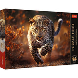 Trefl Wild Leopard 1000 Jigsaw Puzzle Premium Plus Photo Odyssey 27"x19" Unique Photographic Series, Perfect Matching of Elements, for Adults and Children from 12 Years Old Trefl