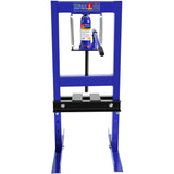 BOSTANA 6-Ton Hydraulic Shop Press, Bearing Press H-Frame Garage Floor with Adjustable Shop Press with Plate, Hydraulic Shop Floor Press for Gears and Bearings, Blue BOSTANA