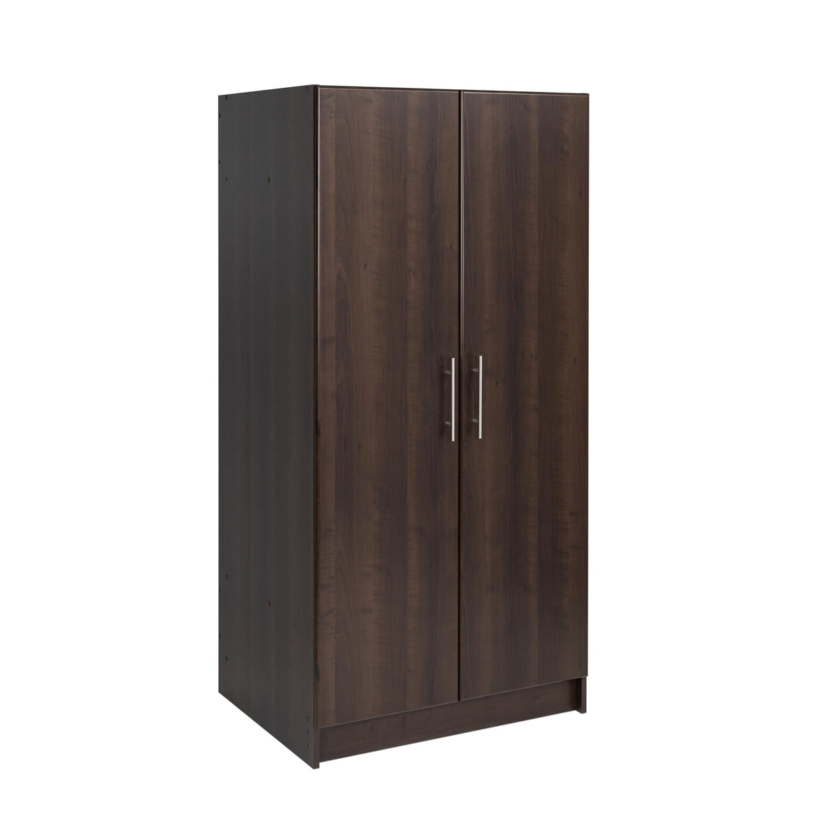 Prepac Elite 32" Storage Cabinet Closet, Brown Storage Cabinet, Linen Cabinet, Wardrobe Cabinet with Hanging Rail and Shelves 20" D x 32" W x 35" H, EEW-3264 Prepac