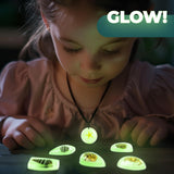 EDUMAN Amber Dig Kit-6 Artificial Sea Life Resin Specimens, Glow in The Dark Oceanlife Fossil Excavation Set, STEM Inspired Educational Toy for Kids Ages 6-12, for Boys & Girls EDUMAN