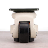 MDLUU Leveling Machine Casters with Rubber Pad, FM-60F Plate Mounted Retractable Workbench Caster, Leveling Feet Wheels, Loading Capacity 551lbs/Per, Pack of 4 MDLUU