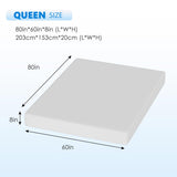 FDW 8 Inch Green Tea Queen Cooling Gel Memory Foam Mattress/Medium-Firm Mattress for Pressure Relief for Kid Adults/CertiPUR-US Certified/Mattress in a Box, Queen FDW