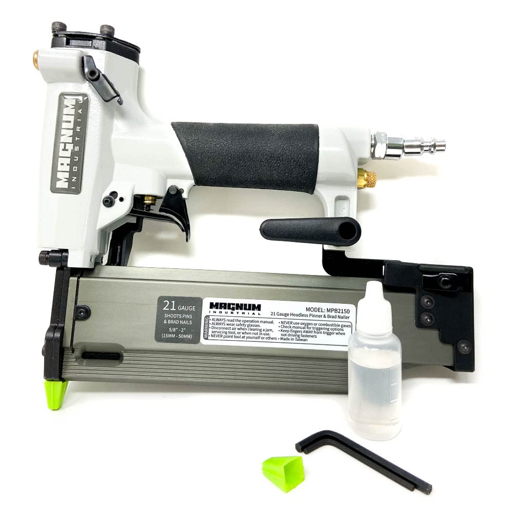 Magnum Industrial MPB2150 5/8" - 2" 21 Gauge Pinner/Pin Nailer/Brad Nailer - WoodArtSupply