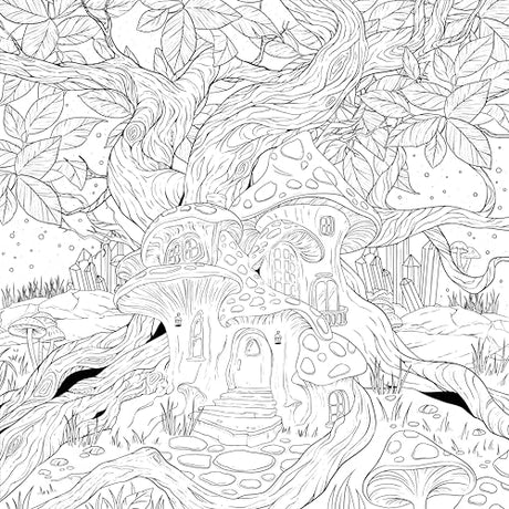Mythographic Color and Discover: Wolf Moon: An Artist’s Coloring Book of Moonlit Animalia WoodArtSupply