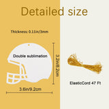 50 pcs Sublimation air fresheners Blanks ，Sublimation Blanks Products DIY Air Freshener for Car and Home Hanging Decoration Sublimation car freshener Blanks Sublimation Ornaments Blanks GEKIXUTP